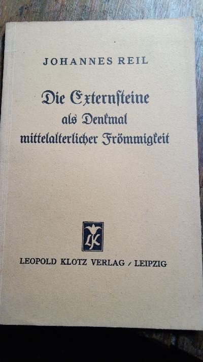 Die Externsteine als Denkmal mittelalterlicher Frömmigkeit - Front Cover