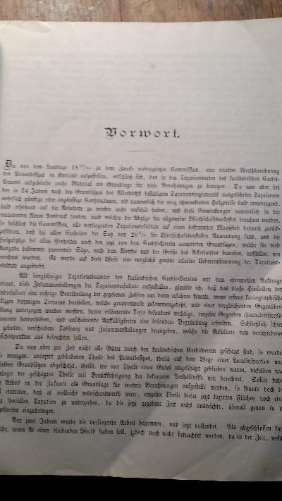 Resultate der relativen Werthberechnung der Privatbesitzlichkeiten in Kurland    Zum Zweck einer Katastrirung im Auftrage einer vom Landtage des Jahres 1884/85 niedergesetzten Commission zusammengestellt - Front Cover