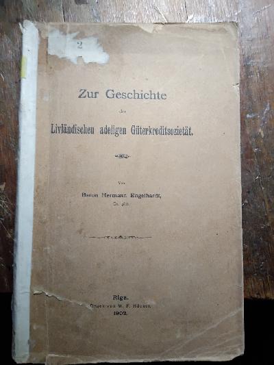 Zur+Geschichte+der+Livl%C3%A4ndischen+adeligen+G%C3%BCterkredtsoziet%C3%A4t